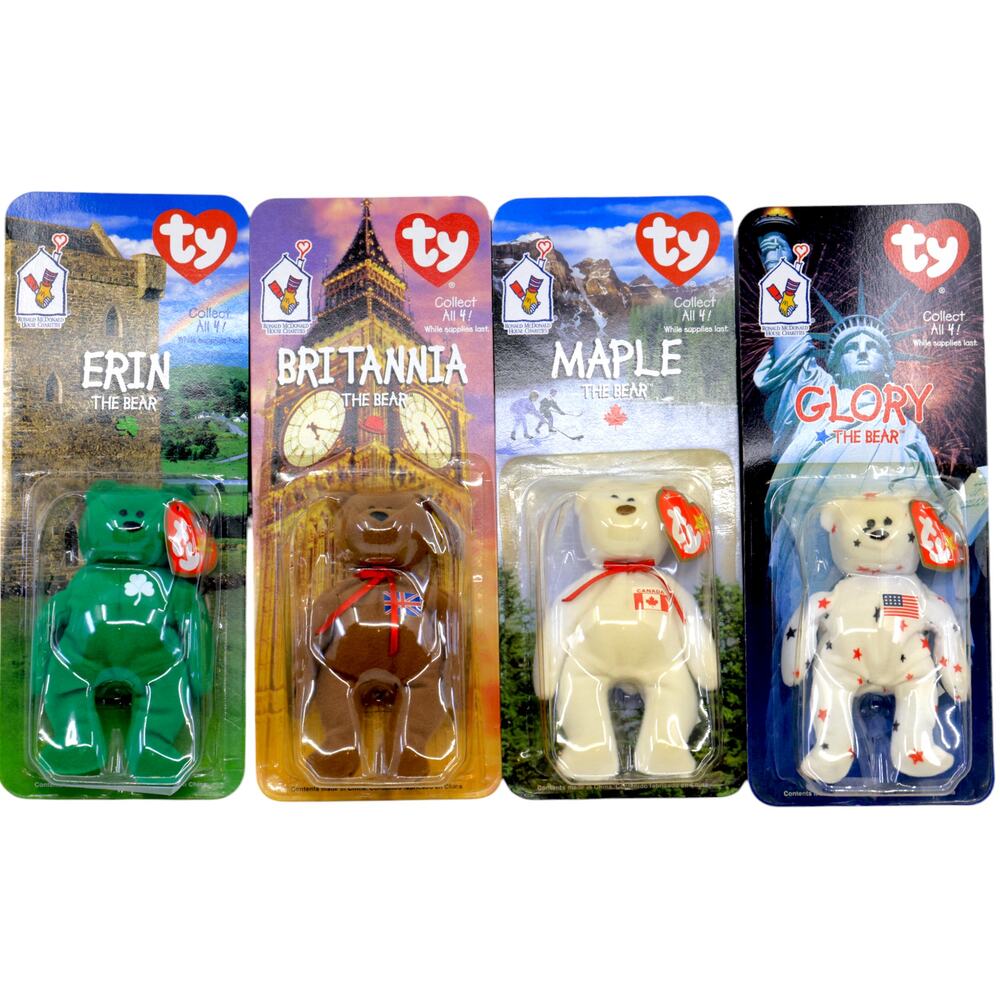 Teenie Beanie Babies 1999 - Country Bears x McDonald's [Complete Set of 4]